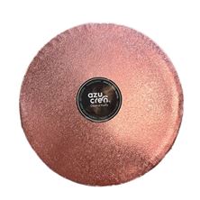 Picture of ROSE GOLD ROUND BOARD CAKE DRUM 35CM OR 14 INCH
